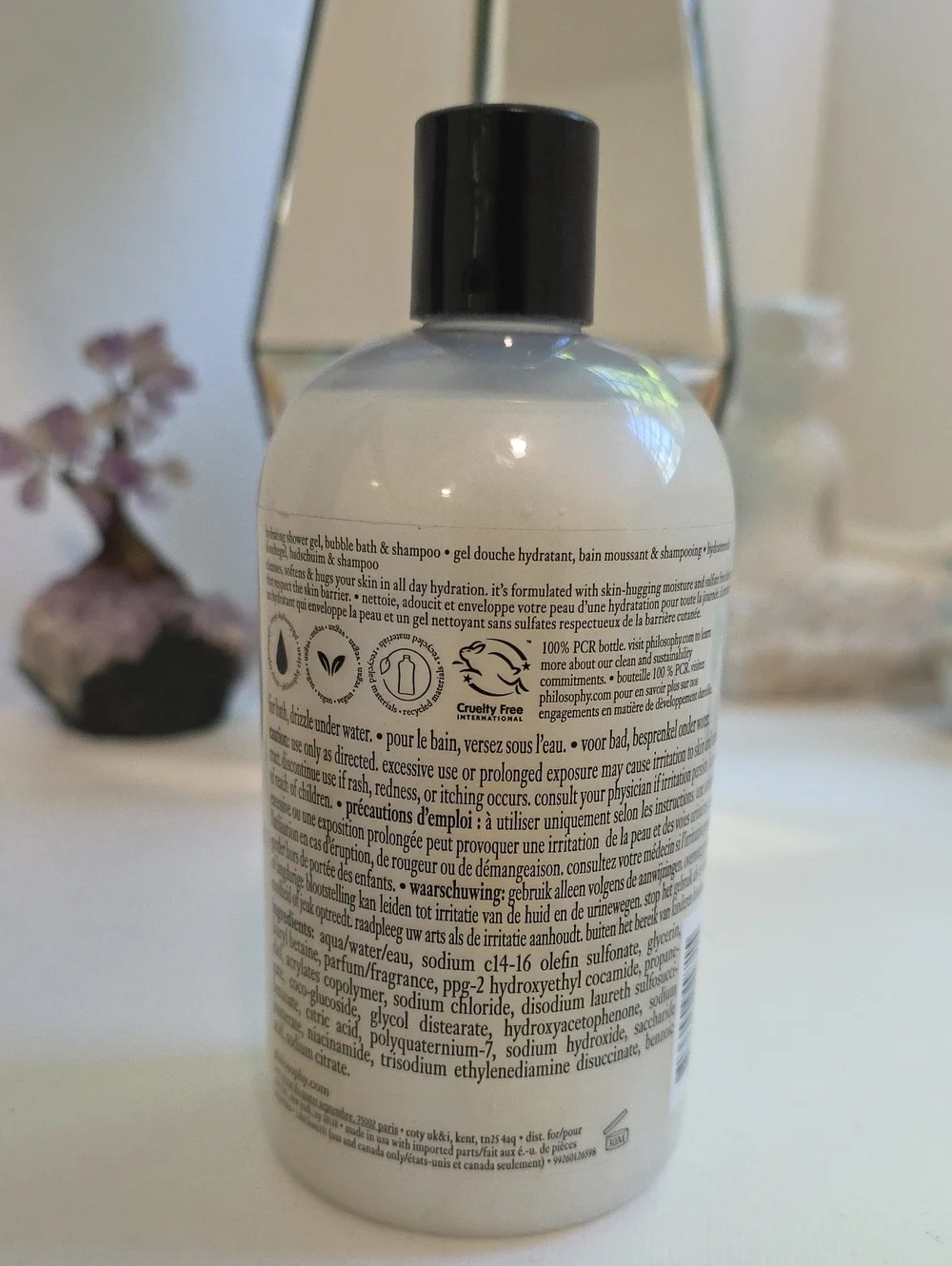 NEW Philosophy Fresh Cream & Mint Shampoo Shower Gel & Bubble Bath 16 oz.